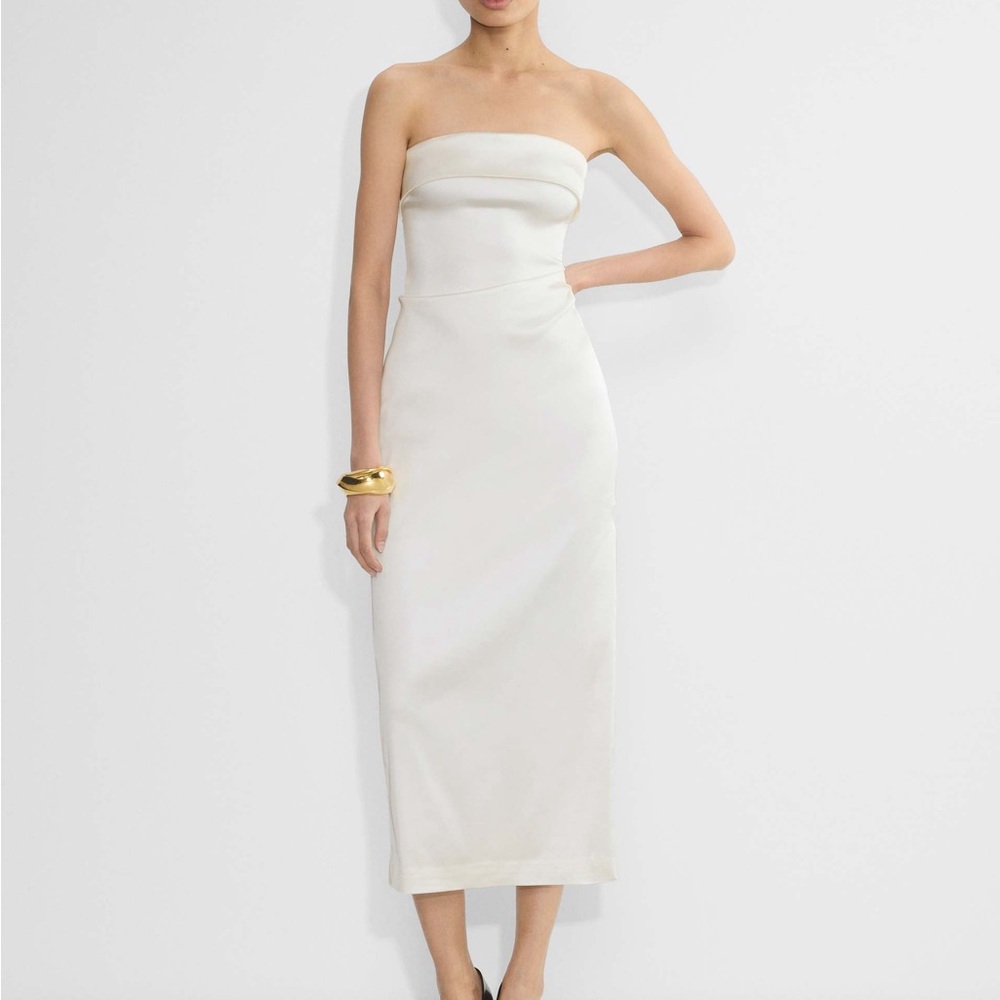 Satin Strapless Dress